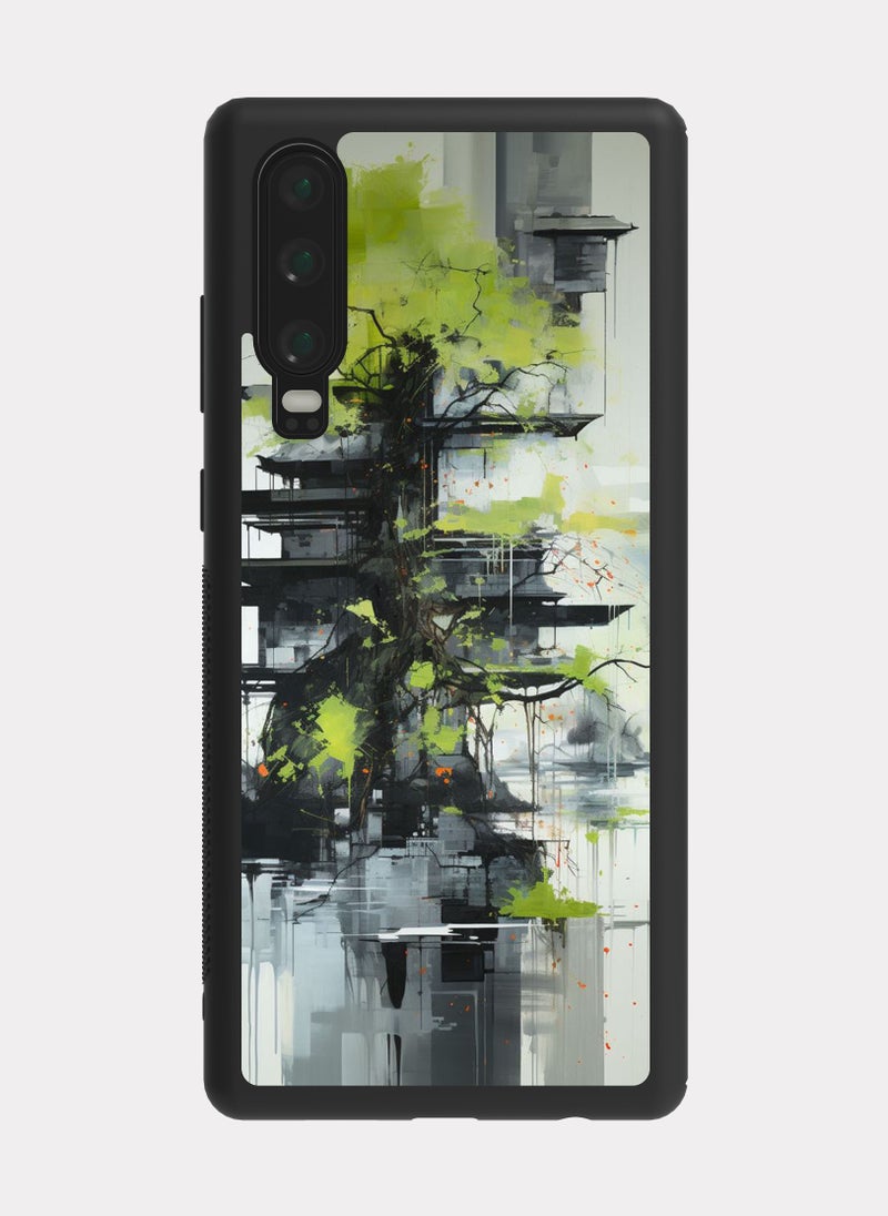 PXLAAT Huawei P30 case cover Abstract Drawing - Image 1