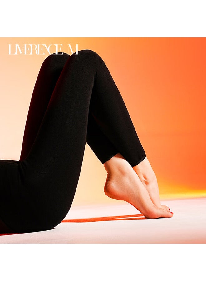 Limerence M Heated Socks Autumn Winter Warm Fleece Thickened Tights Leggings Capris Size L - Image 2