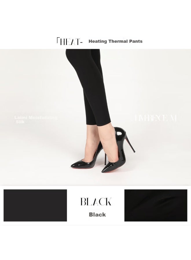 Limerence M Heated Socks Autumn Winter Warm Fleece Thickened Tights Leggings Capris Size L - Image 5