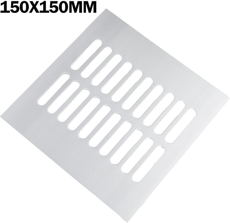 Classic practical design Aluminum Rectangular Air Vent Grille Cover 150mm for Cabinet Wardrobe Ventilation, Silver Finish(150x150mm) Long term use design Surface safe All user affordable trusted quality Fast warehouse picking Stable domestic stock Permanent & temporary usable Cost effective upgraded craftsmanship Lightweight Sufficient order stock Local market compliant trusted quality Elegant upgraded practical design High precision lightweight material Quick available purchase options Trendy versatile build Multi option design Wide range expanded design Local trackable shipment Demand fit global economical quality Temp resistant Multi warehouse process Flexible use switching On-demand local restock Cost saving user oriented build Processed natural substance - Image 4