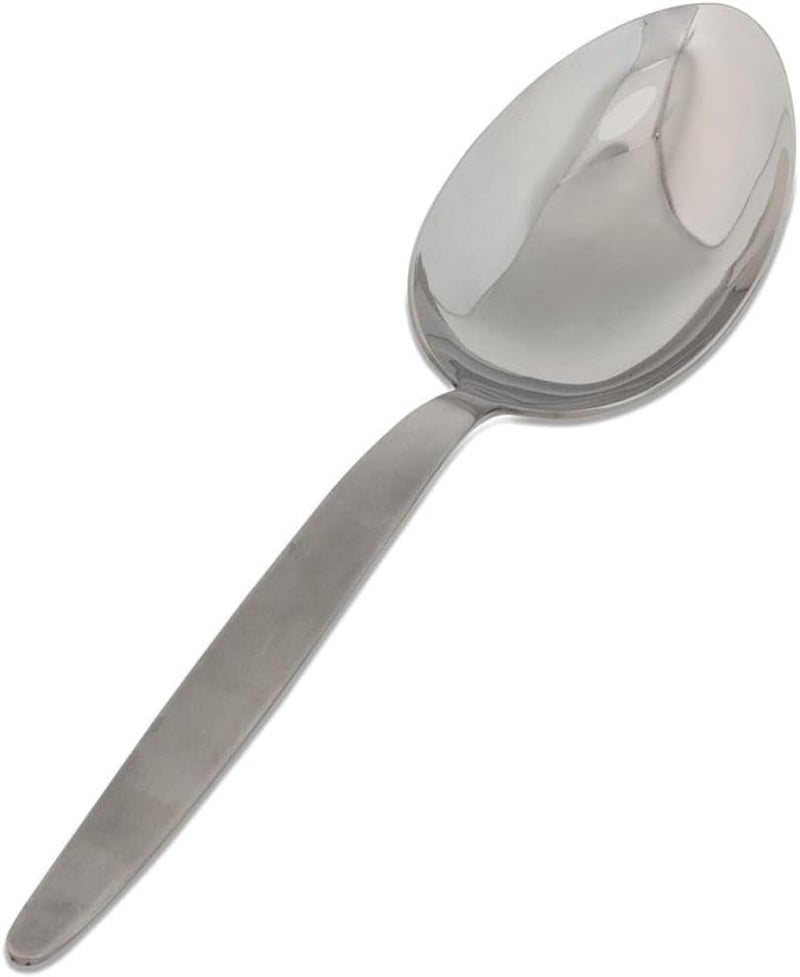 BNAZIND Kunz Perforated and Regular Set | Pack of 2 | 18/10 Stainless Steel | 9 Inch Cooking Dinner Serving Basting Quenelle Chef Spoon | - Image 3