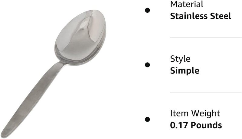 BNAZIND Kunz Perforated and Regular Set | Pack of 2 | 18/10 Stainless Steel | 9 Inch Cooking Dinner Serving Basting Quenelle Chef Spoon | - Image 5