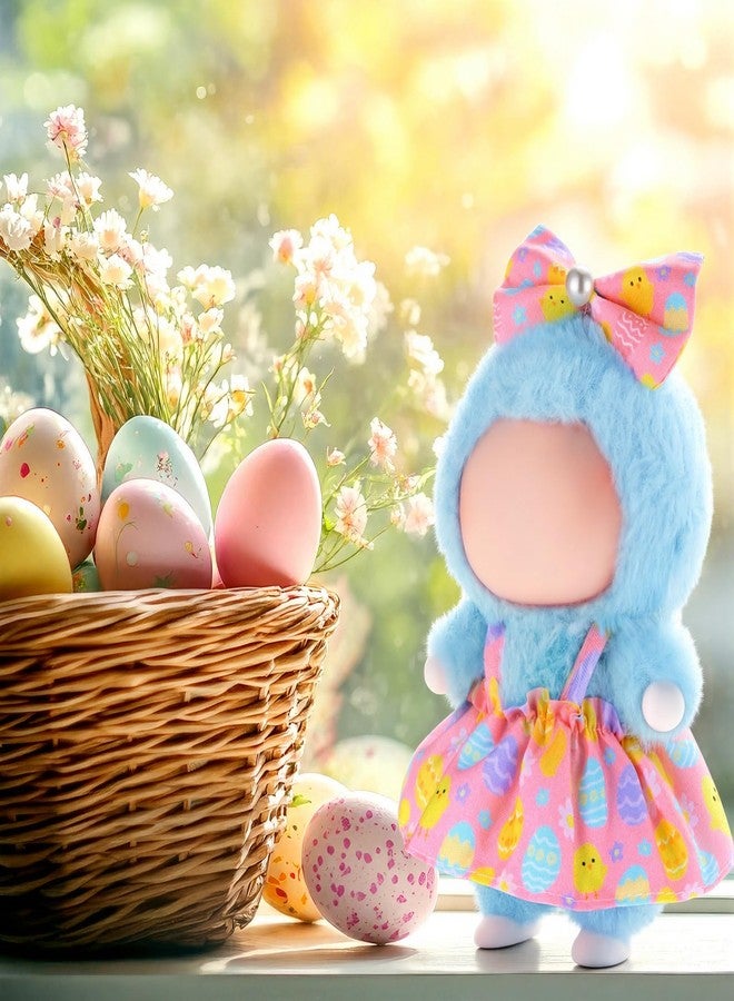 Simgoing 3 Pack Easter 17cm Doll Clothes Set Cute Pink Easter Egg Green Clover Red Heart Outfit for Valentine St. Patrick's Day Dressed up Doll Accessories - Image 5