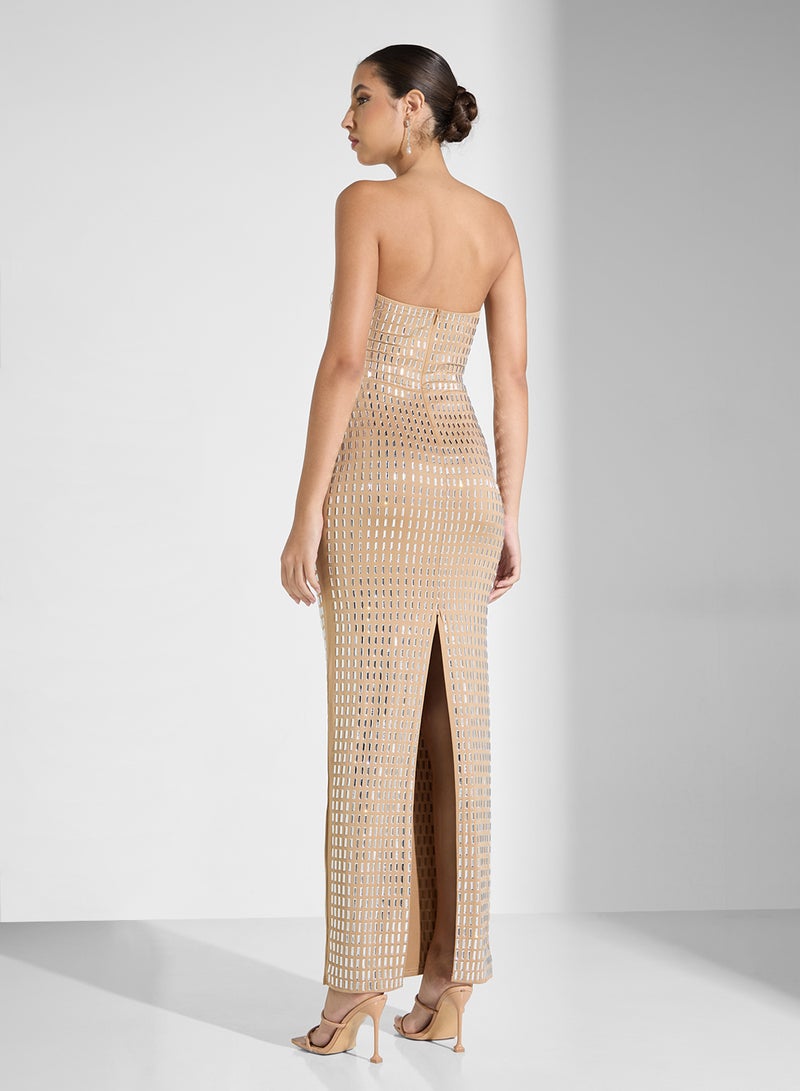 Ginger Sequin Strapless Dress - Image 2