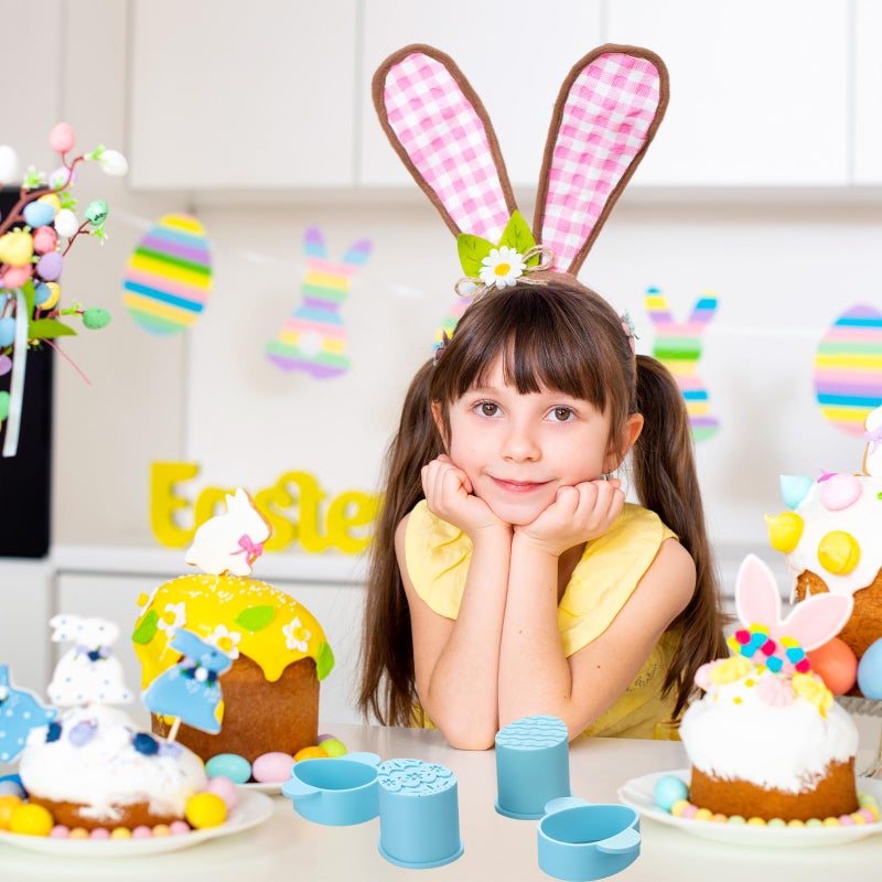 Willinglong 4 Pcs Easter Egg Cake Pop Mold Egg Cake Pop Cutter and Pusher Baking Molds Kit with Tray and 50 Sticks for Easter Party, DIY Gift, Birthday, Home Desserts Making - Image 5