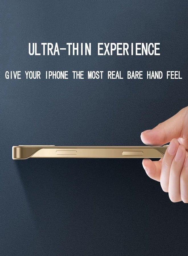 أوميو جراب Omio المغناطيسي النحيف لهاتف iPhone 16 Pro متوافق مع MagSafe، شفاف غير لامع، تصميم فائق النحافة بدون إطار مع حلقة إصبع لحماية كاملة للكاميرا، مناسب للرجال والنساء، لون تيتانيوم صحراوي - Image 2