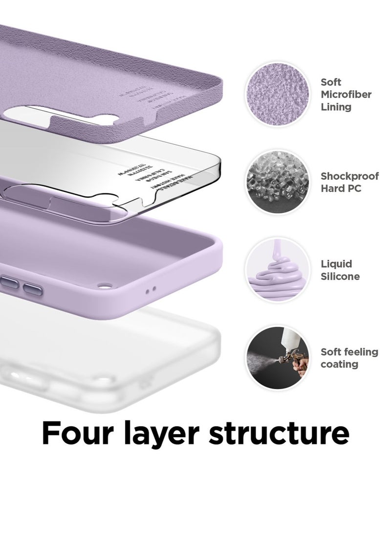 Elago Silicone for Samsung Galaxy S24 Plus Case Cover - Lavender - Image 5