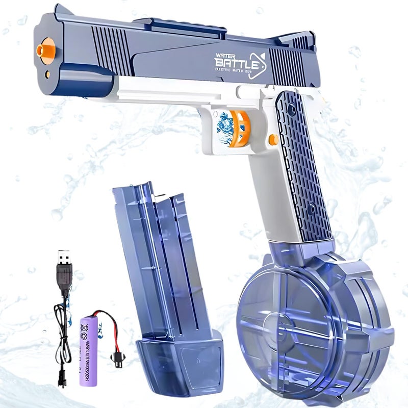 Storio Rechargeable Electric Battery Operated Holi Pichkari Water Gun Toy for Kids | Desert Burst with Drum & Cartridge| Upto 30Ft Shooting Range| High Pressure Mechanism,Water Gun Toy for Holi - Image 1