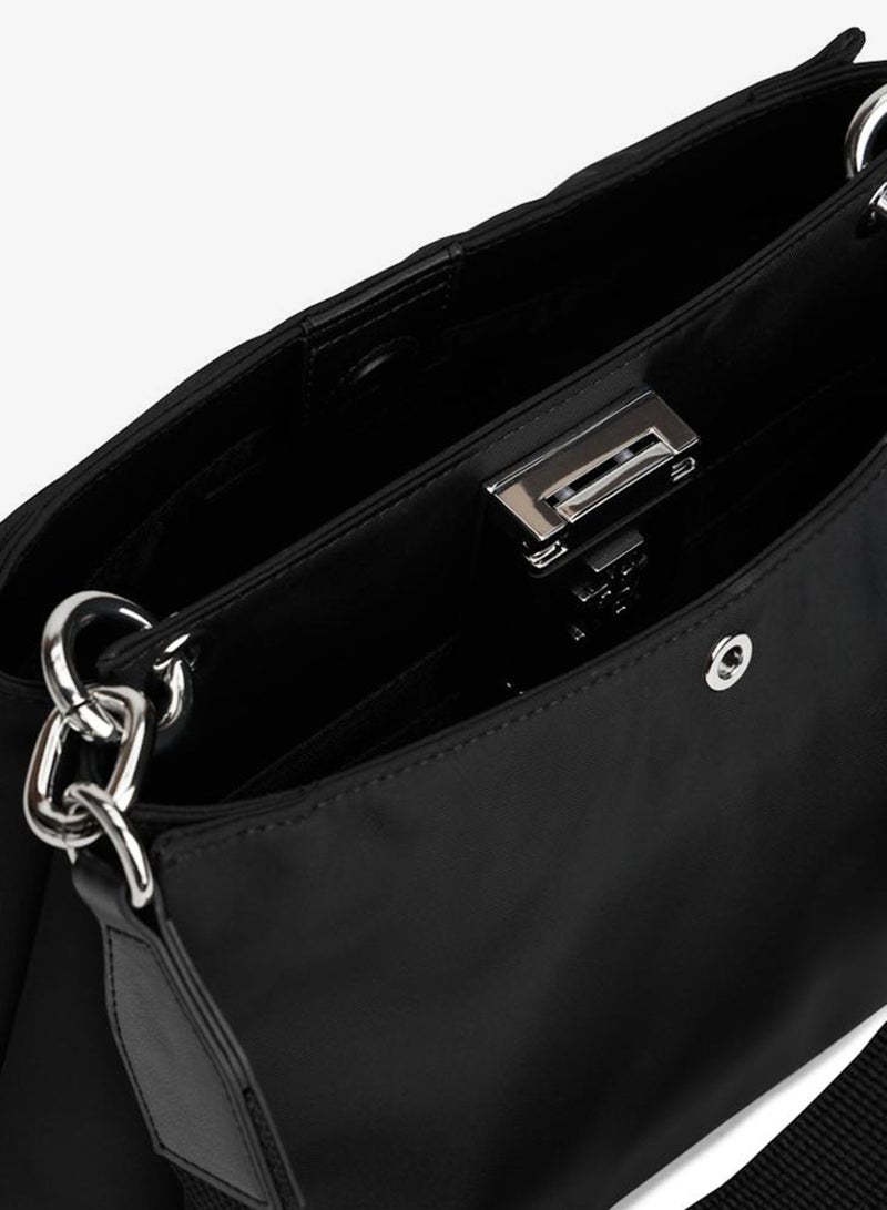 تومي هيلفيغر حقيبة كتف بتفاصيل شعار - Image 5