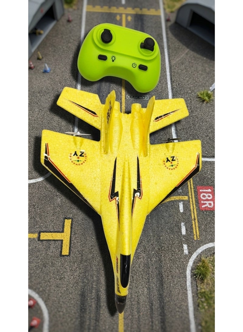 zy TOY - ZY-320 RC Jet Plane 2.4GHz Remote Control Stunt Flying Aircraft | Durable EPP Foam Glider Toy for Kids & Beginners | Easy to Fly Outdoor Speed Plane - Image 1