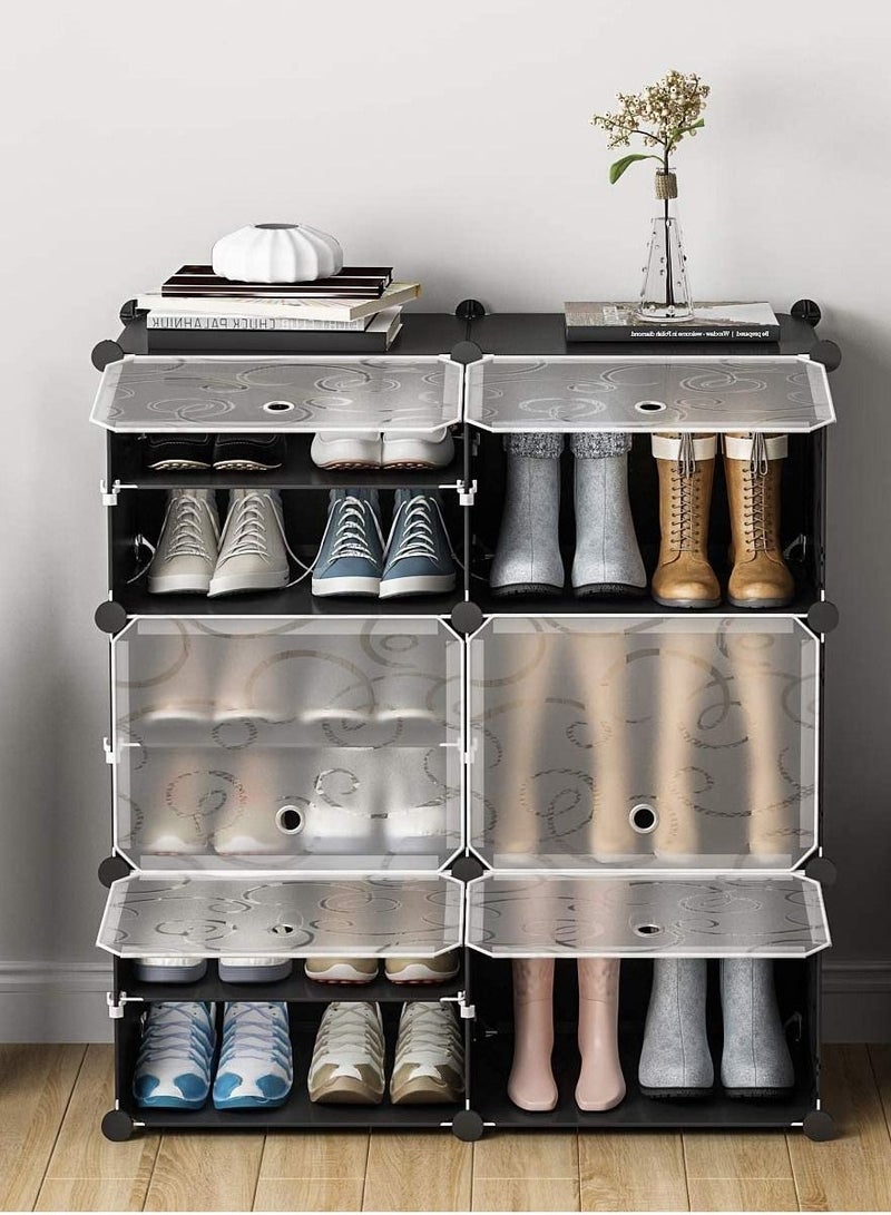Generic 6 Cube 12 Sells Diy Shoes Wardrobe Storage Shoe Rack Shoe Tower Storage Cabinet Shoe Organizer Storage Organizer Modular Shoe Cabinet  - Image 2
