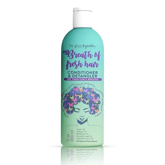 Urban Hydration Breath of Fresh Hair Conditioner & Detangler – With Aloe Vera & Pro-Vitamin B5, Hydrates, Softens, Detangles & Adds Shine, Sulfate & Paraben Free, Ideal for All Hair Types – 12 Oz - Image 1