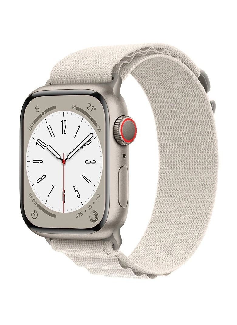 HEXABEX - Replacement Apple Watch Ultra Alpine Loop Band Strap Compatible with Compatible with 42mm(Series 10)/41mm/40mm/38mm for All Series Starlight - Image 1