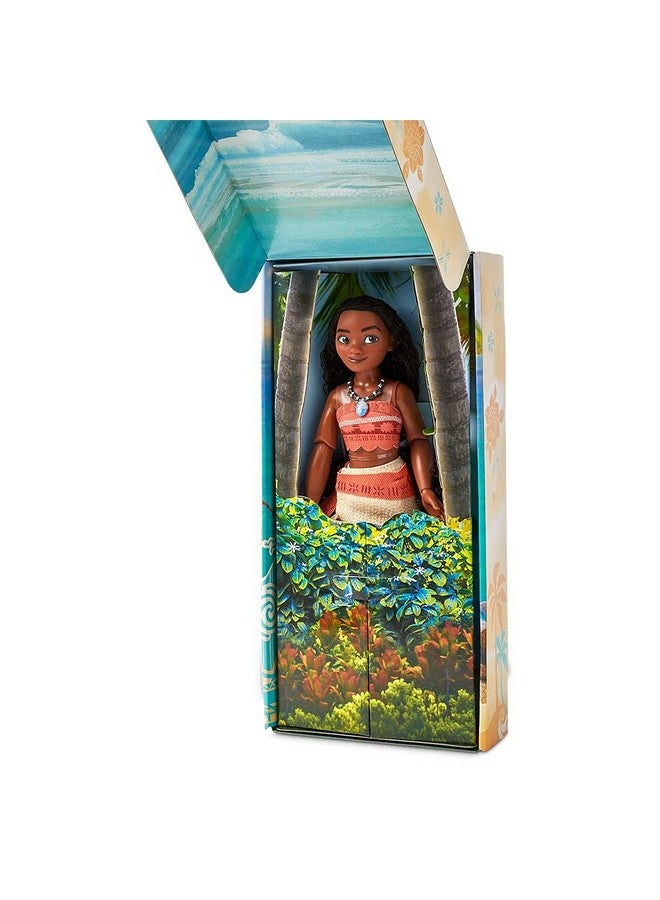 ديزني ستور دمية أميرة ديزني الكلاسيكية الرسمية (موانا) من متجر ديزني، 11 بوصة، تتضمن فرشاة بتفاصيل مصبوبة، لعبة قابلة للتعديل بالكامل بزي كلاسيكي - ألعاب أميرات ديزني للبنات - Image 2