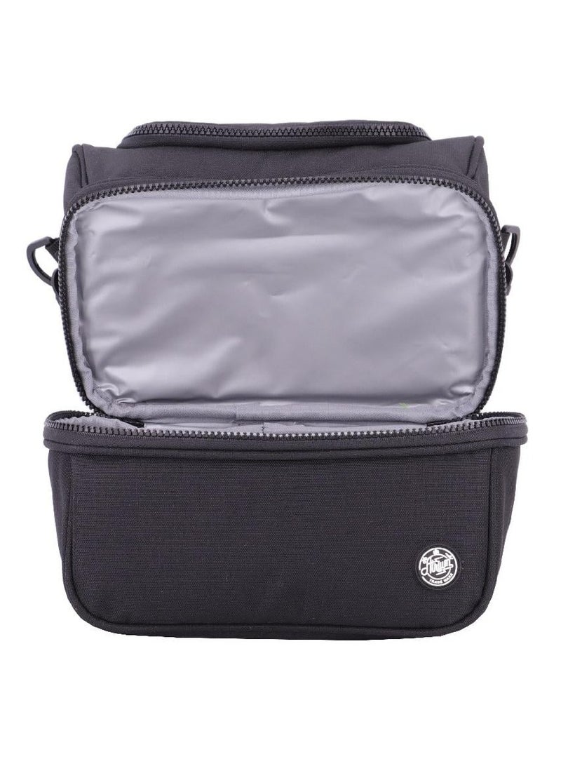 أتريوم حقيبة غداء كبيرة بسحاب أسود خالص - Image 5