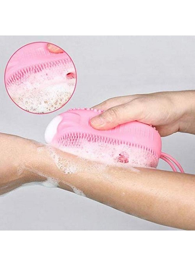 Cyrox Silicone Soap Cover // Double Sided Foaming Shower Sponge Cleaning Body Massage Scrub Gloves For Kids (1Pcs) (Multicolor) - Image 2
