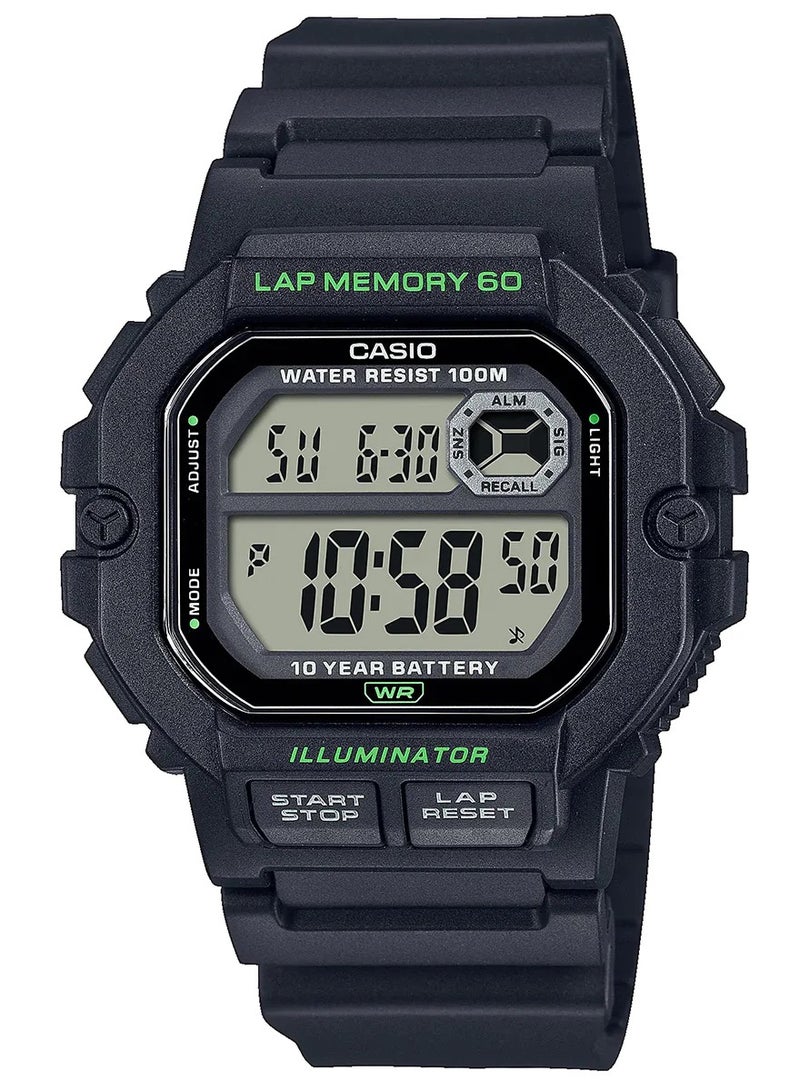 Casio WS-1400H-1AVDF Watch for Men Digital Black Resin Band - Image 1