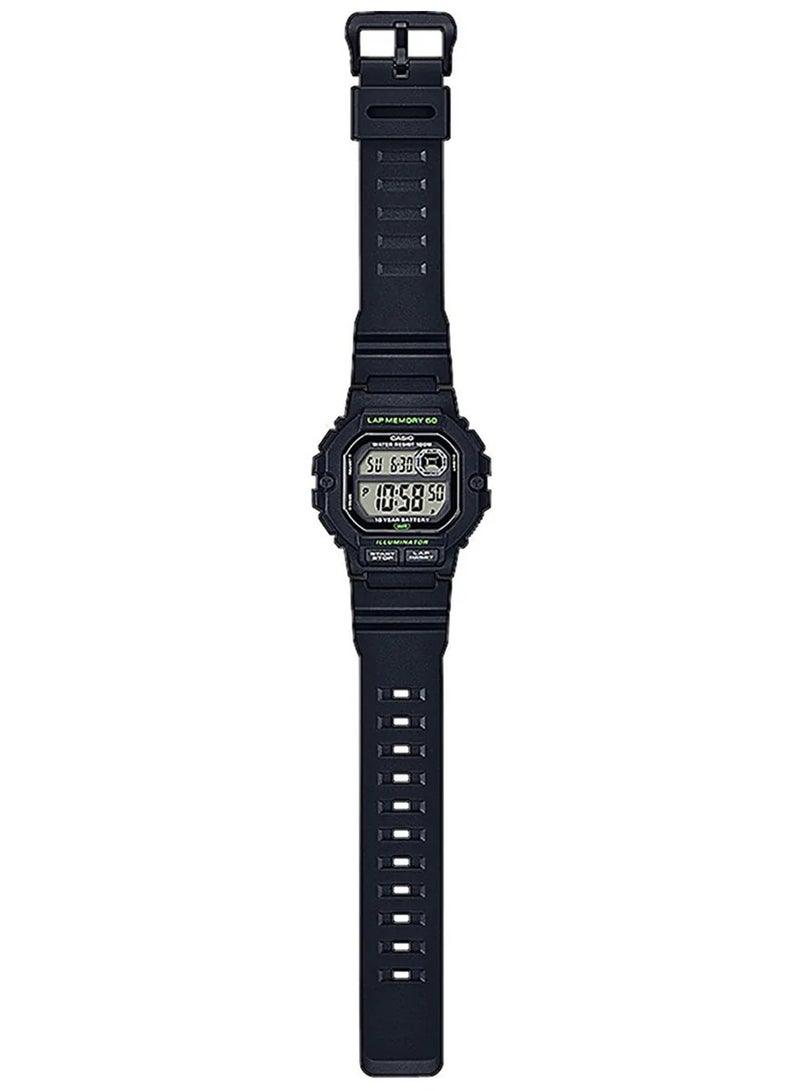 Casio WS-1400H-1AVDF Watch for Men Digital Black Resin Band - Image 3