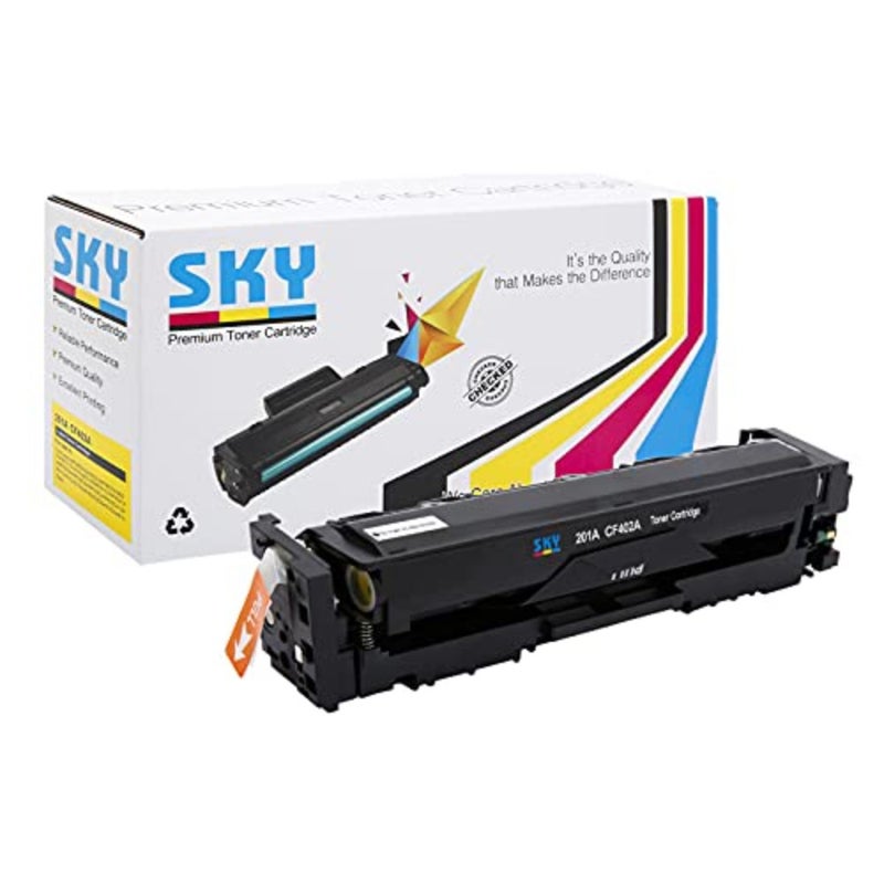 لطابعات HP Color LaserJet Pro M277n/M277dw/M277c6/M274n/M252dw/M252n: خرطوشة حبر صفراء، استبدال متوافق عالي الإنتاجية، تركيبة بوليمر متينة، دقة ألوان ثابتة - Image 1