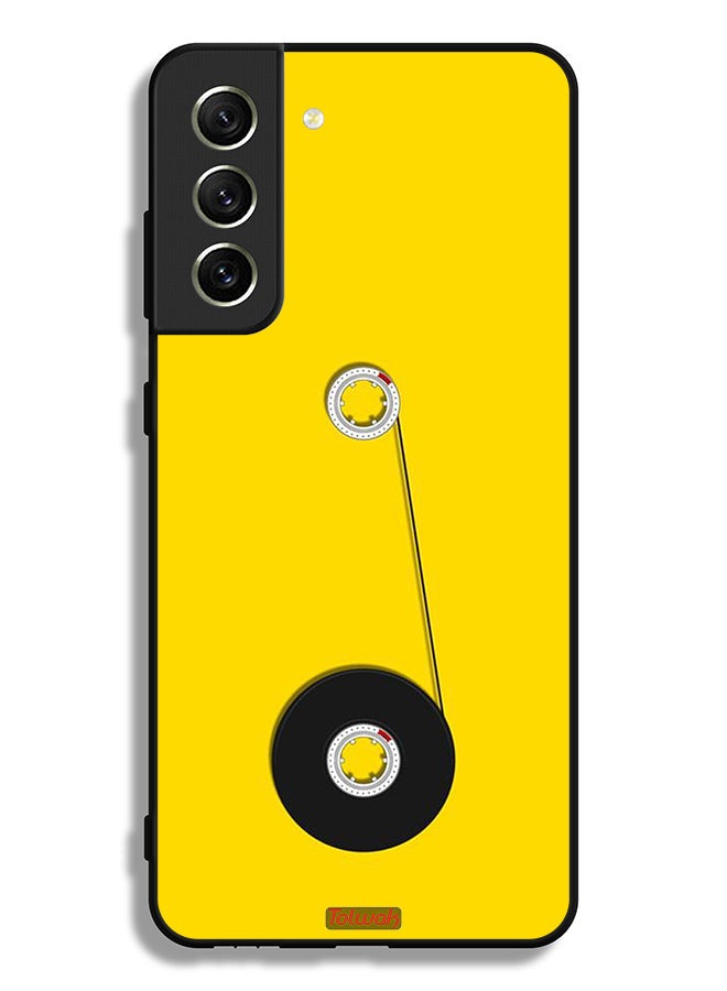 Tolwak Samsung Galaxy S21 FE 5G Protective Case Cover Cassette Wheel Art - Image 3