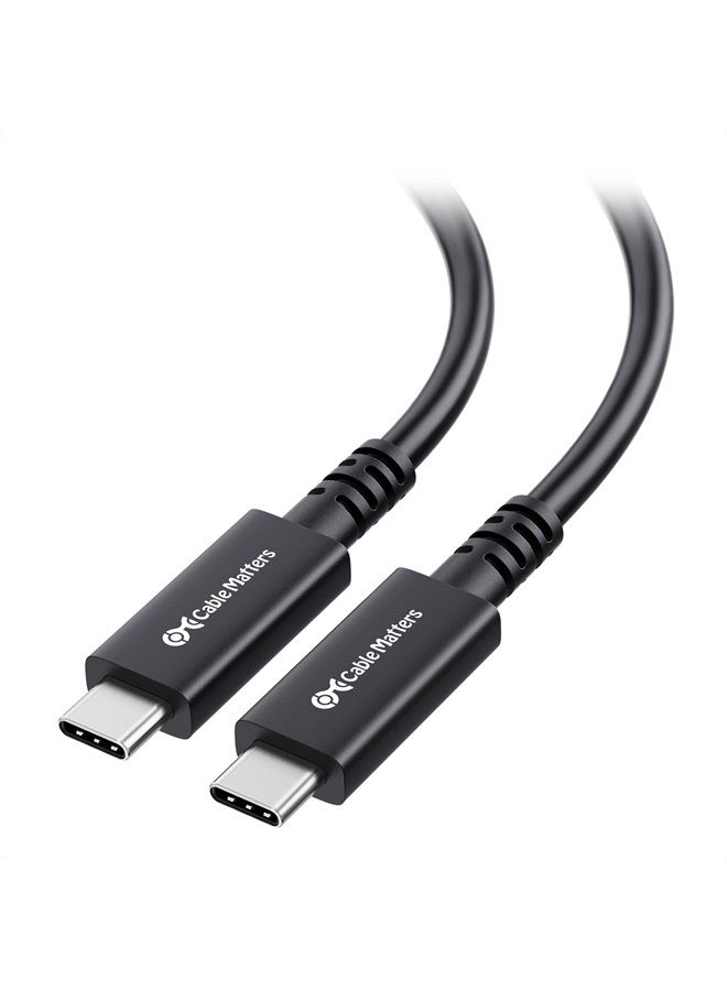 Cable Matters 40Gbps Active USB4 Cable 9.8 ft / 3m with 8K Video & 100W Charging, Compatible with Thunderbolt 4/3, USB C for VR Headset, Docking Stations, MacBook, DELL XPS, Surface Pro and More - Image 1