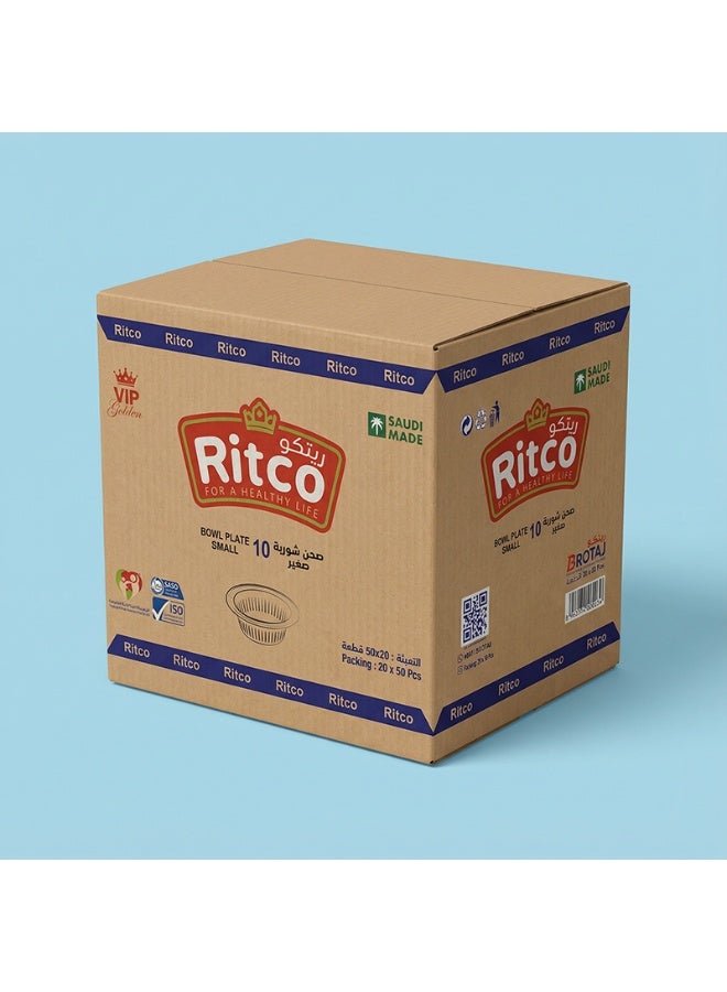 Ritco Carton Of Small Soup Bowls, Size 10 (1000 Bowls/Carton) - Image 4