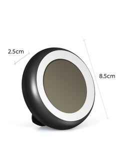 Loquat Digital Indoor Thermometer And Hygrometer Black/White/Grey 9x9x2.3centimeter  - Image 4