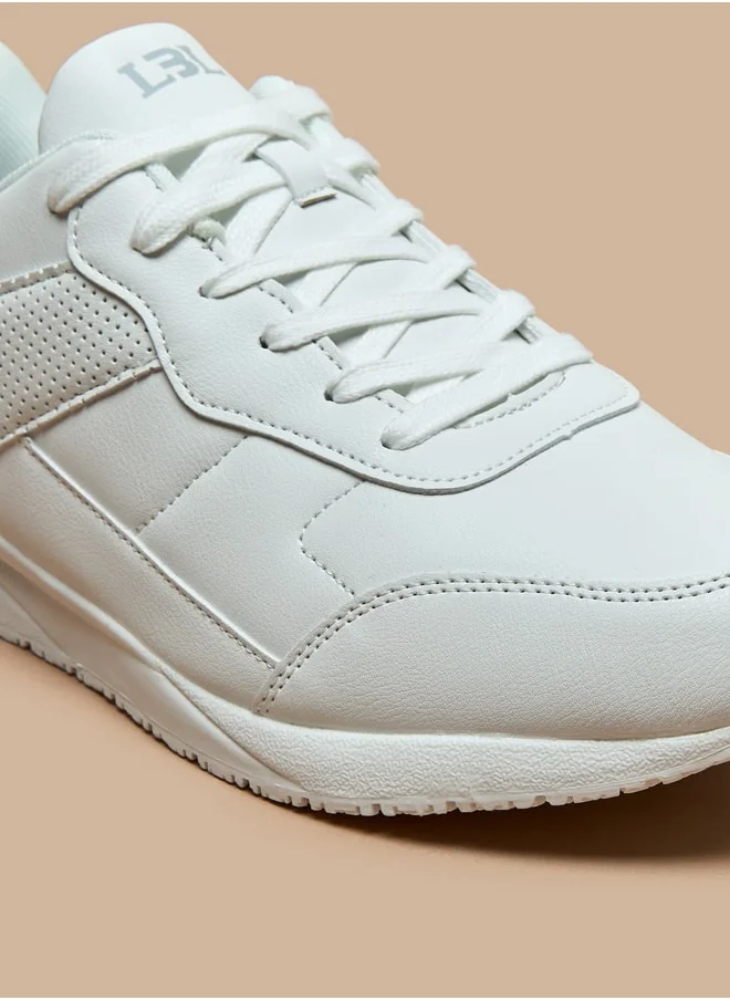 LBL by Shoexpress Solid Low Ankle Lace-Up Sneakers
