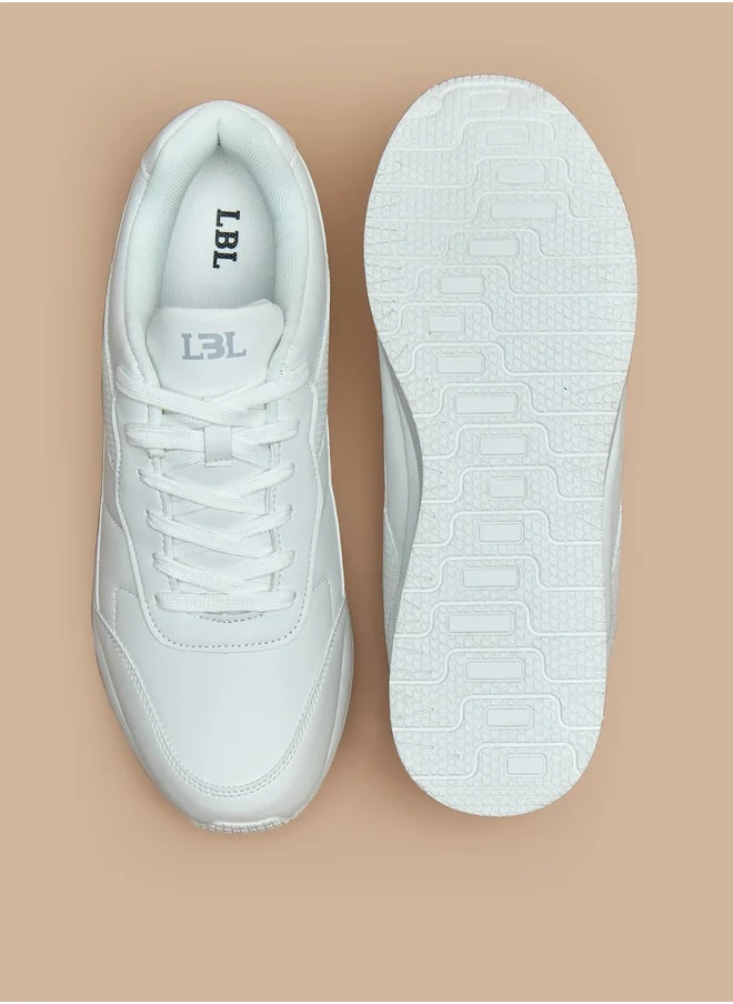 LBL by Shoexpress Solid Low Ankle Lace-Up Sneakers