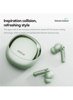 General Mblue AR09 Bluetooth Headset 5.4 Semi-In-Ear ANC Noise Cancelling Gaming Sports Wireless Earphones  - Image 4