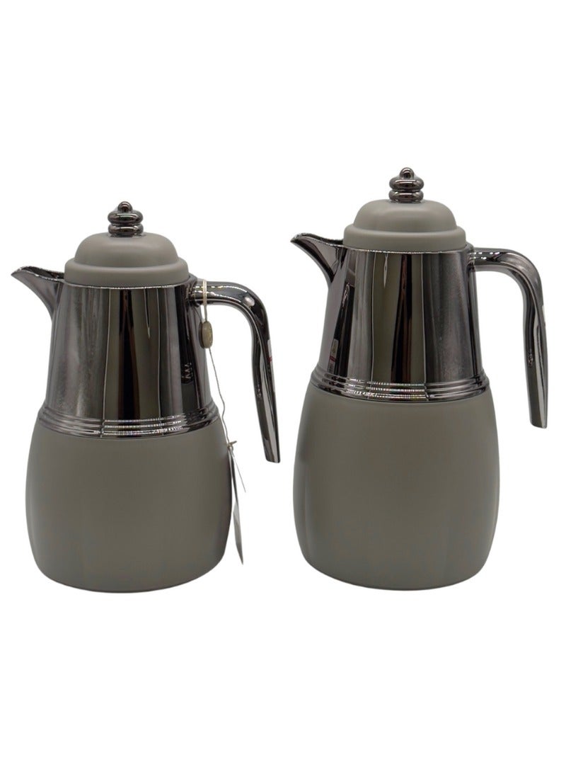 القناص طقم ترامس القناص  شاي + قهوه ذات جوده عاليه وضمان علئ الحراره سنتين شكل جديد وانيق حجم 1لتر & 0.7 لتر - Image 1