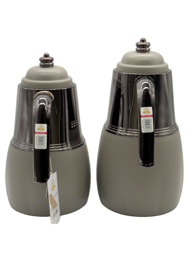 القناص طقم ترامس القناص  شاي + قهوه ذات جوده عاليه وضمان علئ الحراره سنتين شكل جديد وانيق حجم 1لتر & 0.7 لتر - Image 3