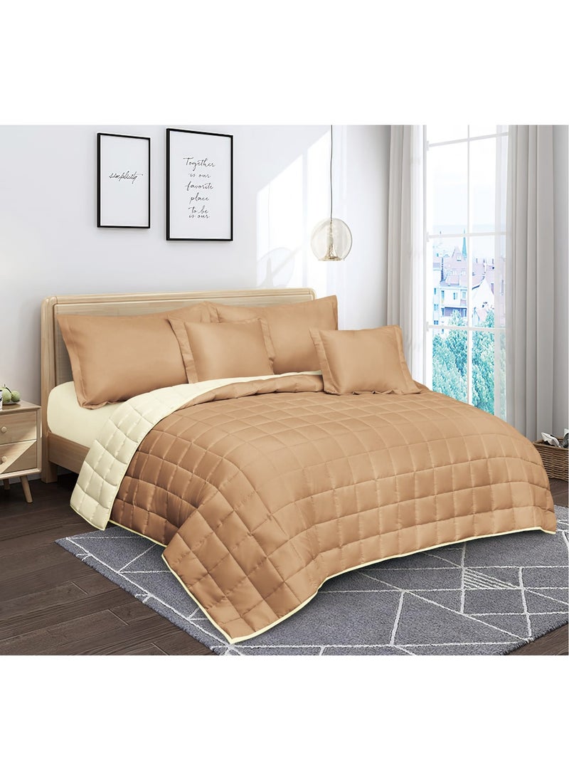 Red Rose Summer hotel double bed sheet to add elegance to your room decor, made of microfiber, size 240*260 cm, 6 pieces  - Image 1