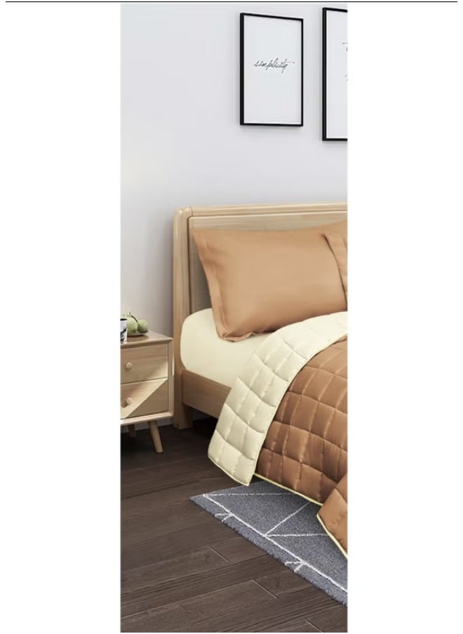 Red Rose Summer hotel double bed sheet to add elegance to your room decor, made of microfiber, size 240*260 cm, 6 pieces  - Image 2