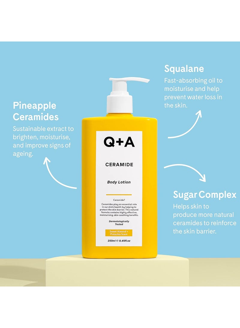 Q+A Body Lotion Enriched With Squalane And Pineapple Ceramides, Moisturizes And Nourishes The Skin - 250 Ml - Image 4