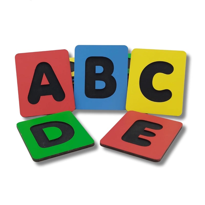 Tantrums Engraved Capital & Small Alphabets and 0 to 9 Number Education Slate Learning Board for Kids - Image 1