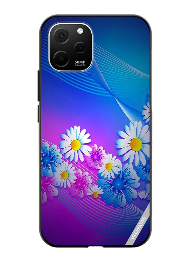 VR CREATIVE Protective Case Cover For Huawei Enjoy 50z Flower Design Multicolour - Image 1