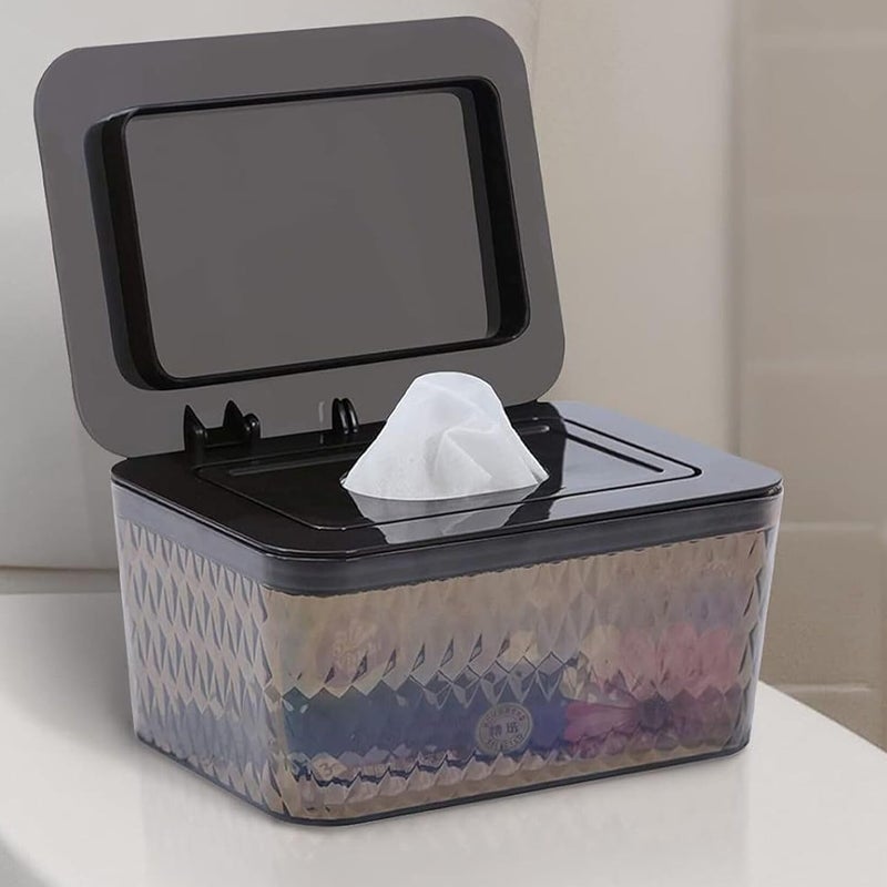 HSWT 4 Pack Wipes Dispenser Seal-Designed Wipe Dispenser Holder Wipes Case Box for Bathroom Keep Wipes Fresh, Dust-Proof & Non-Slip - Image 2