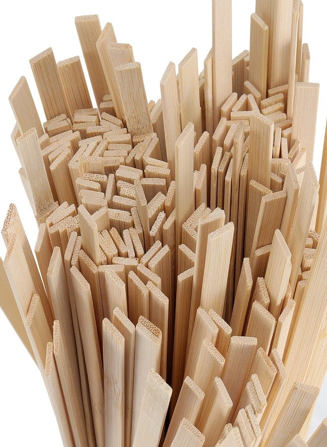 HAKZEON 300 PCS 15.5 Inch Natural Bamboo Sticks, Extra-Long, 0.35 Inches Wide Flat Wooden Paint Sticks for Crafting, Arts and DIY Projects, Sign-Making - Image 3