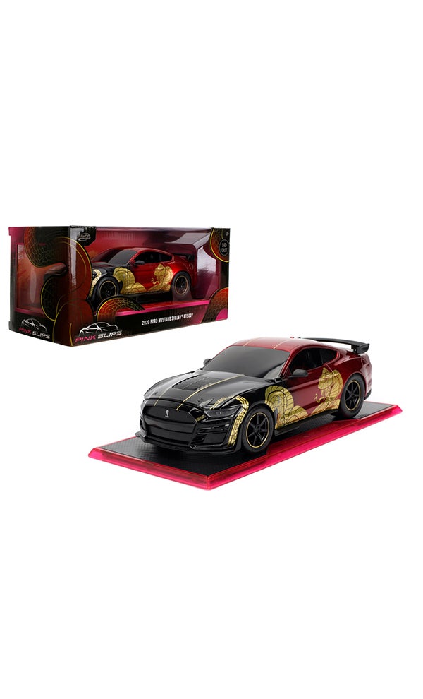 JADA Pink Slips 1:24 - 2020 Ford Mustang GT 500, Die-Cast Car with Base, Toys for Kids and Adults - Image 1