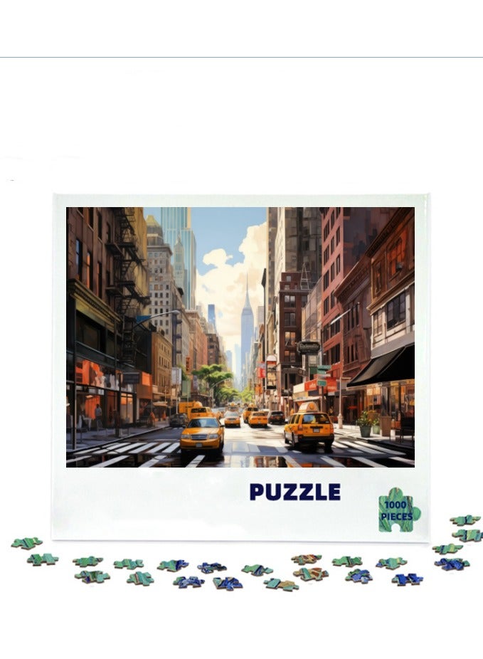 Anna 1000-Piece Colorful Scenic Jigsaw Puzzle - Image 1