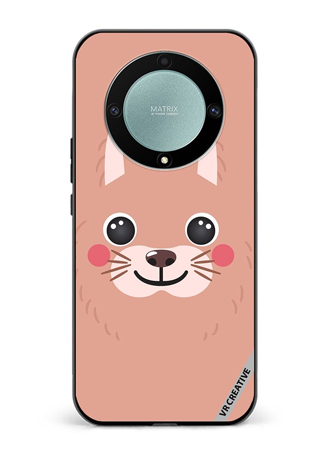 VR CREATIVE Protective Case Cover For Honor X9b Lama Cartoon Face Design Multicolour  - Image 1