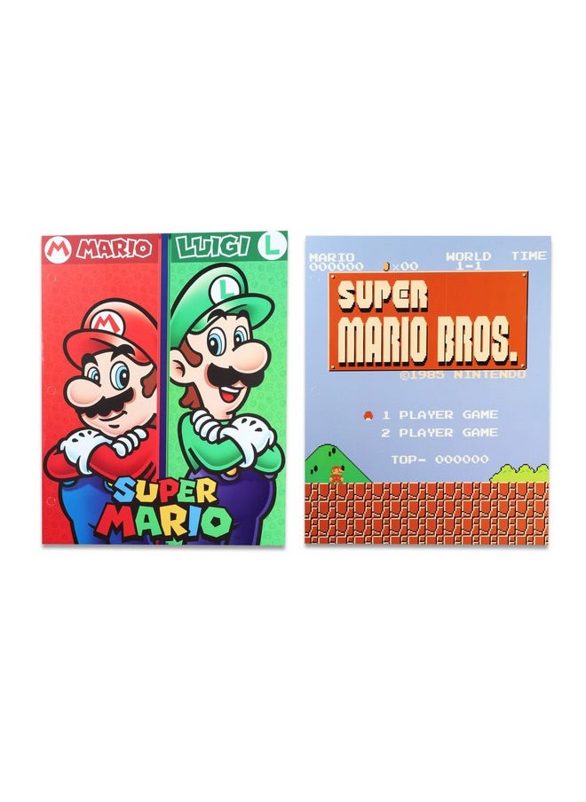 Super Mario - Io School Folders - Bundle With 3 Mario 2 Pocket Heavy Duty Laminated Folders For School, Office, More | Mario School Supplies For Boys - Image 1