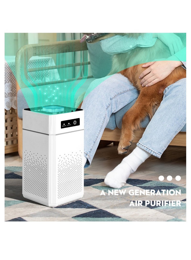 Arabest Household Air Purifier, Air Filter Cleaner, Odor Eliminator, Remove Allergies Dust Pollen Pet Dander, Night Ligh - Image 4