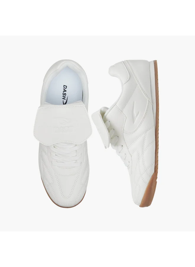 داش Women's Flap Accent Lace-Up Sneakers