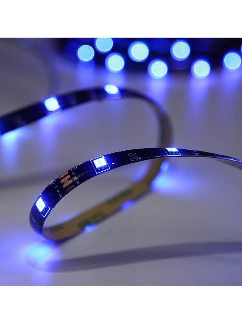 GRKC 5050 RGB LED Strip Lights 5M, 30 LEDs Waterproof Coated, Bluetooth APP Control, Color Changing Light Strip with 24-Key Remote, USB Powered, for Bedroom, Living Room, Party Decoration  - Image 5