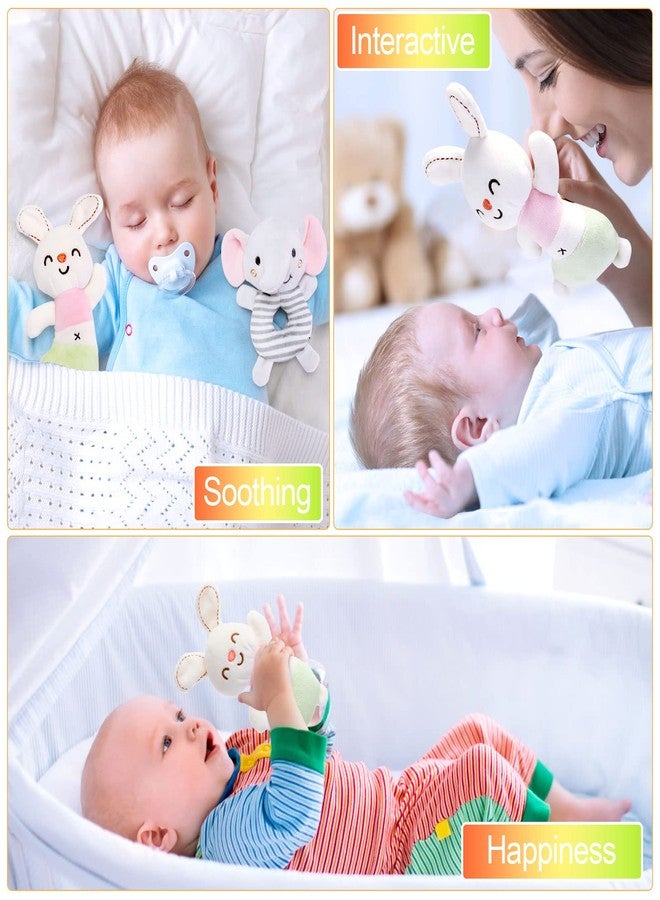 FPVERA Baby Rattles 0-6 Months: Soft Rattle Toys for Newborns, Plush Stuffed Animal Rattle for Infants, Toddlers Boys Girls Shower Gift - Image 4