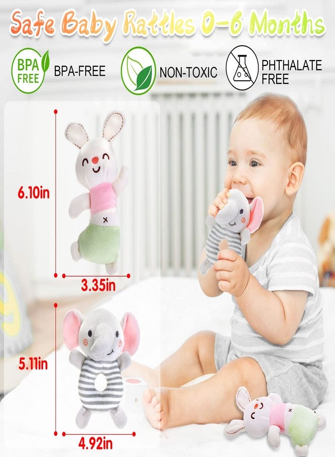 FPVERA Baby Rattles 0-6 Months: Soft Rattle Toys for Newborns, Plush Stuffed Animal Rattle for Infants, Toddlers Boys Girls Shower Gift - Image 5