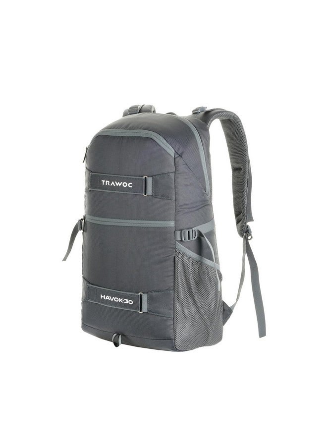 Trawoc TRAWOC HAVOK 30L Travel Backpack Unisex 30 Litre Laptop Backpack for Men & Women, Ideal Travelling Casual Bag for office and Day Trip Grey, LHK007, 3 Year Warranty  - Image 1