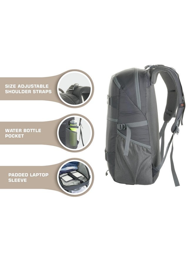 Trawoc TRAWOC HAVOK 30L Travel Backpack Unisex 30 Litre Laptop Backpack for Men & Women, Ideal Travelling Casual Bag for office and Day Trip Grey, LHK007, 3 Year Warranty  - Image 5